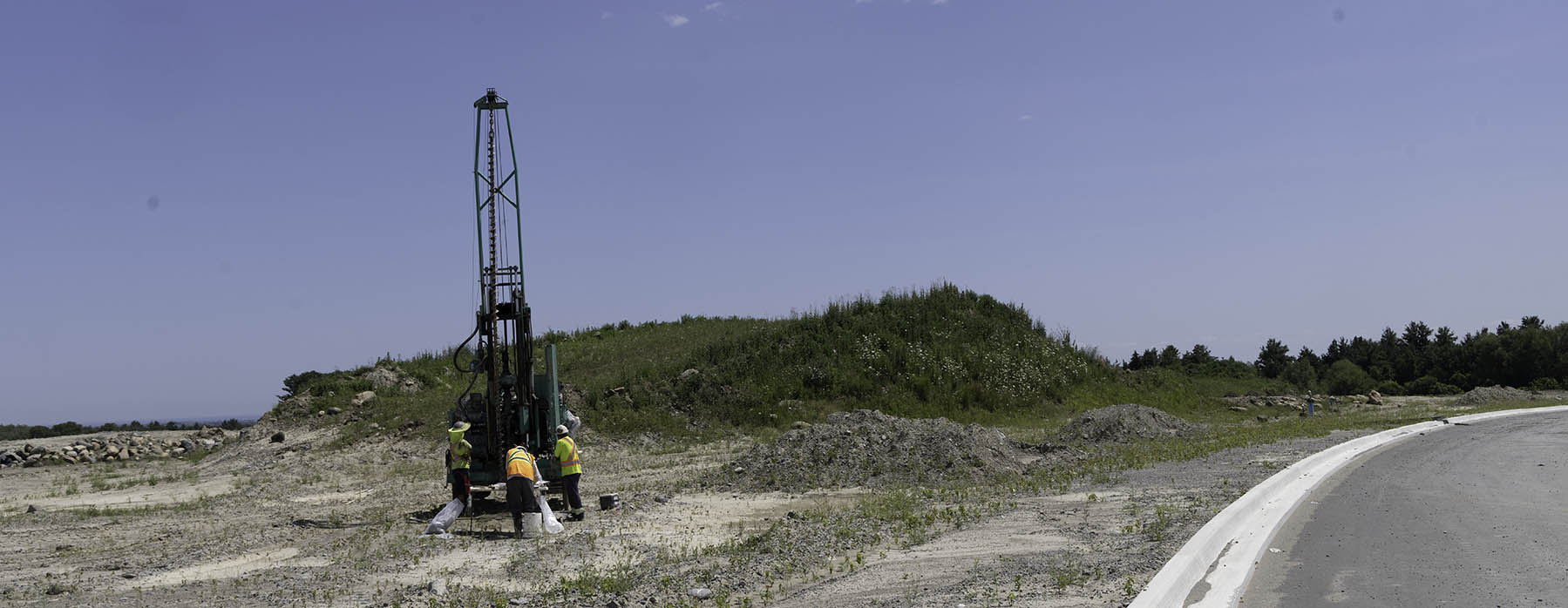 Site studies and grading work in Northeast Pickering