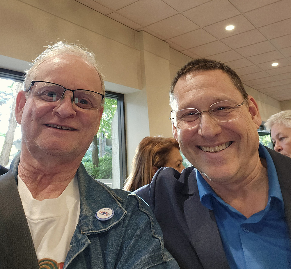 Colin Argyle with Avi Lewis, Leader of Canada's NDP